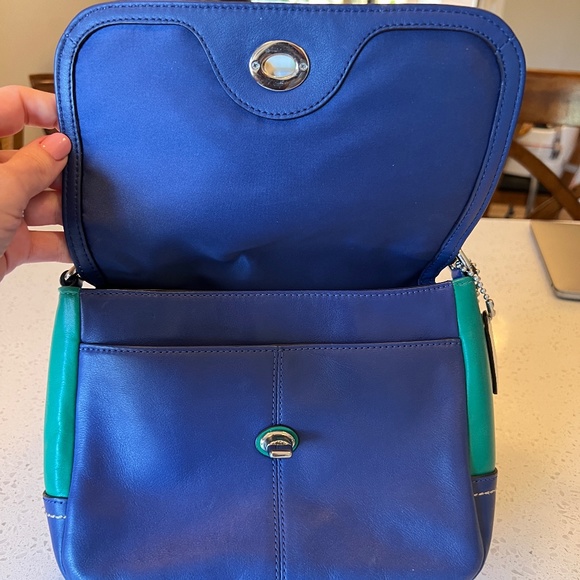 Coach PARK COLORBLOCK VIOLET (COACH F24801) SILVER/FRENCH BLUE MULTI - Picture 7 of 16